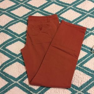 Rust Cropped Pants